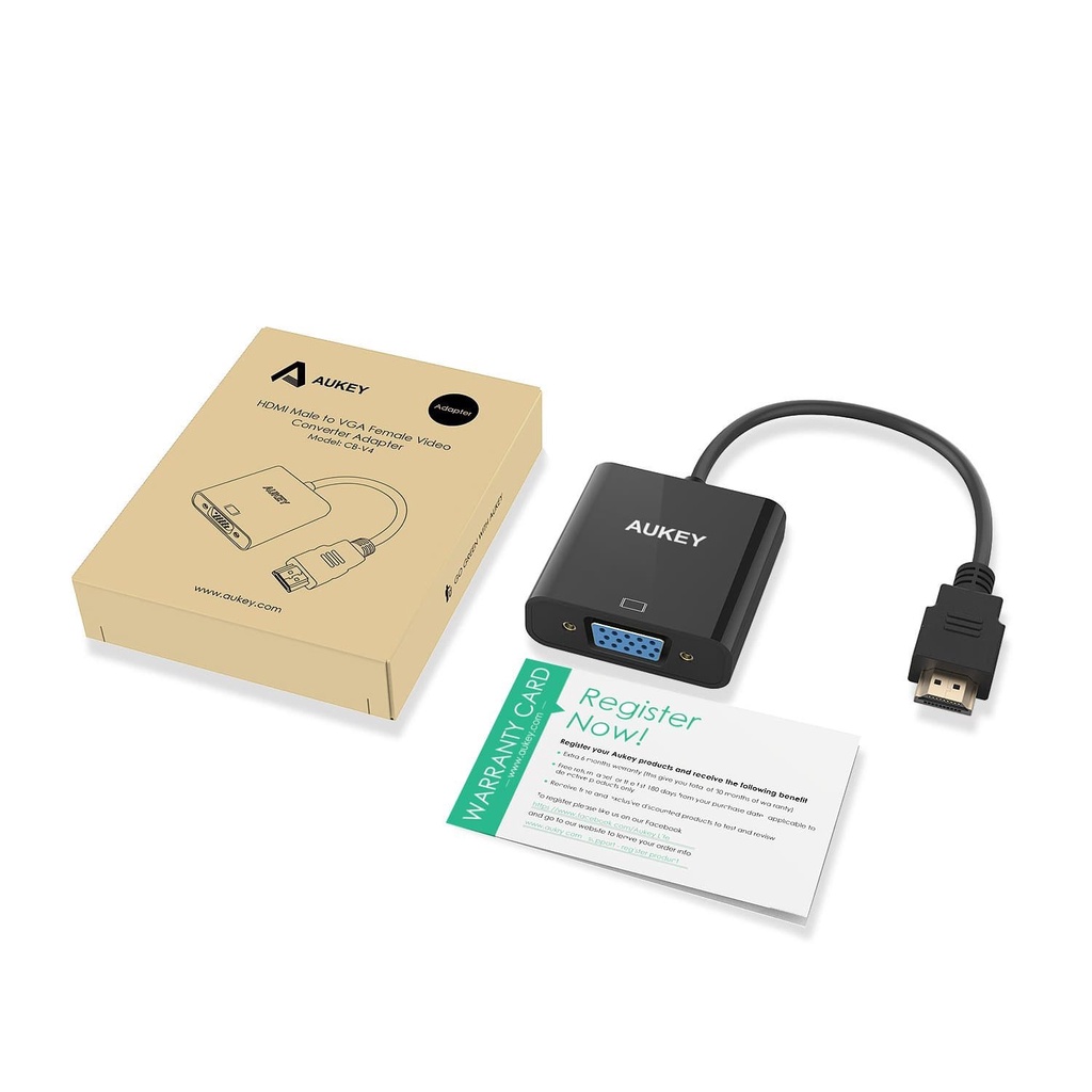 Aukey adaptador hdmi a vga 1080p fashion