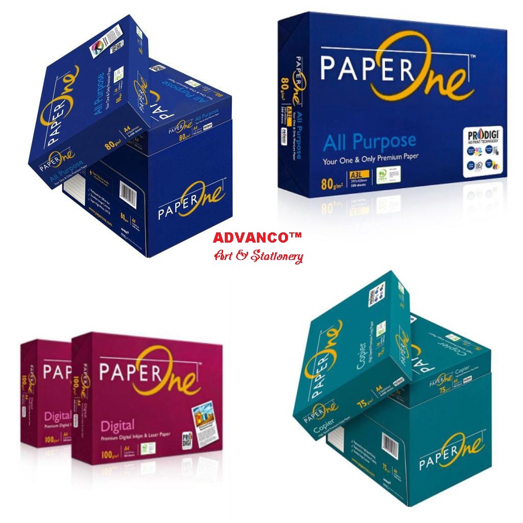 A4 PAPER ONE | KERTAS A4 | COPIER PAPER (75GSM | 80GSM | 5REAMS | 1BOX ...