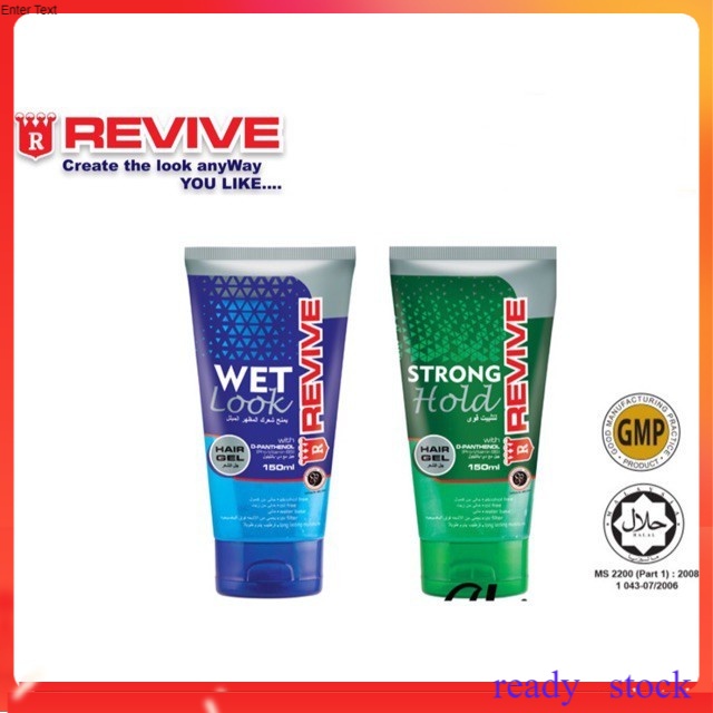 gel rambut lelaki hair gel Revive Hair Gel 150ml Strong Hold hair ...