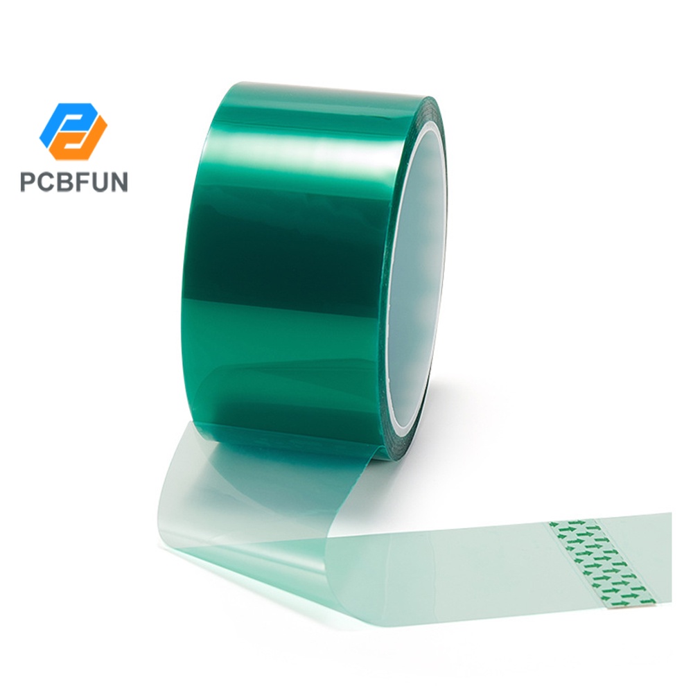 Pcbfun PET High Temperature Tape Green High Temperature Resistant Spray