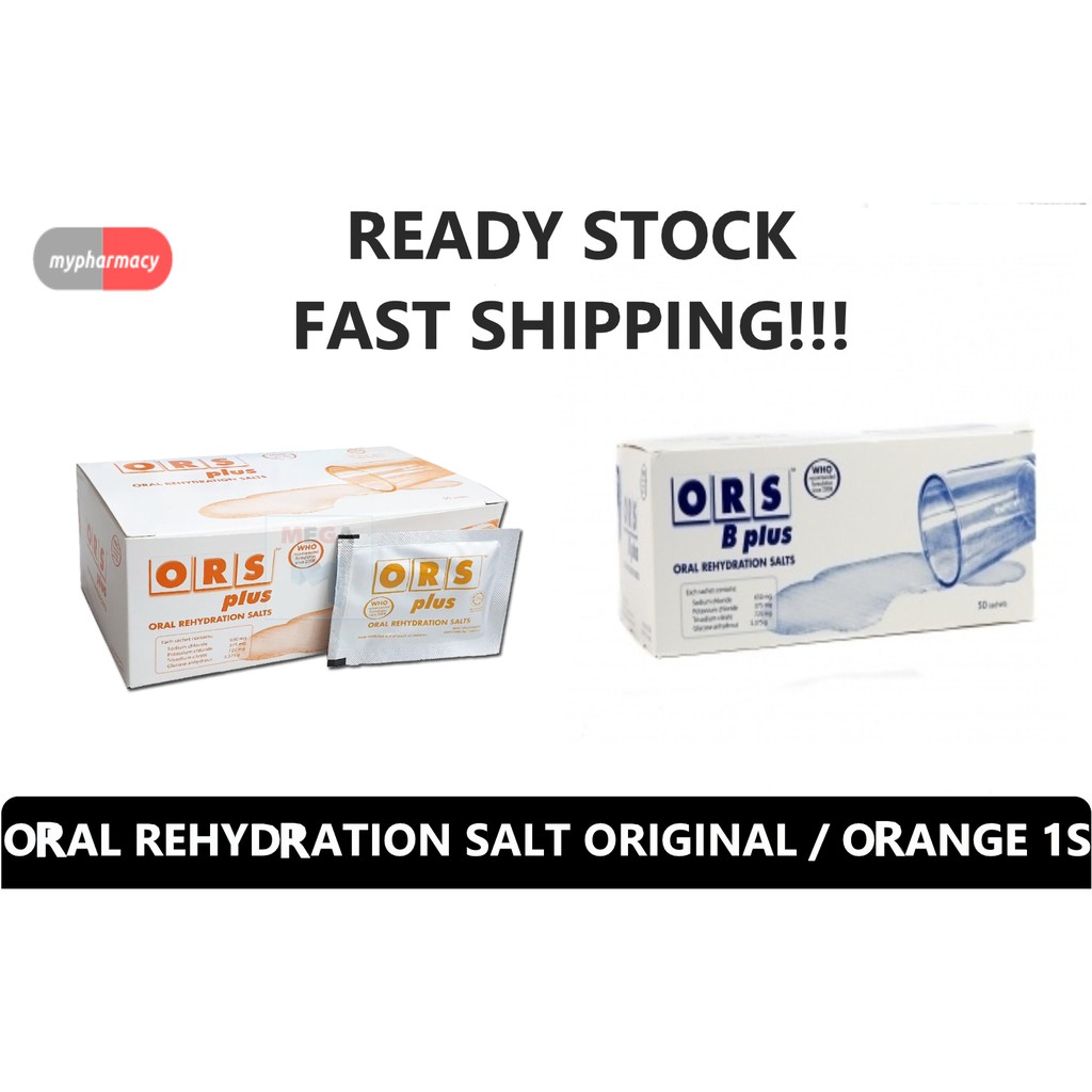 ORAL REHYDRATION SALT ORS B PLUS [ORIGINAL/ORANGE] 1 SACHET | Shopee ...