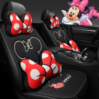 High Quality Cartoon Sanrio Plush Car Seat Cushion Cinnamoroll Kawaii Neck  Pillow Anime Seat Belt Cover Four Seasons Universal 