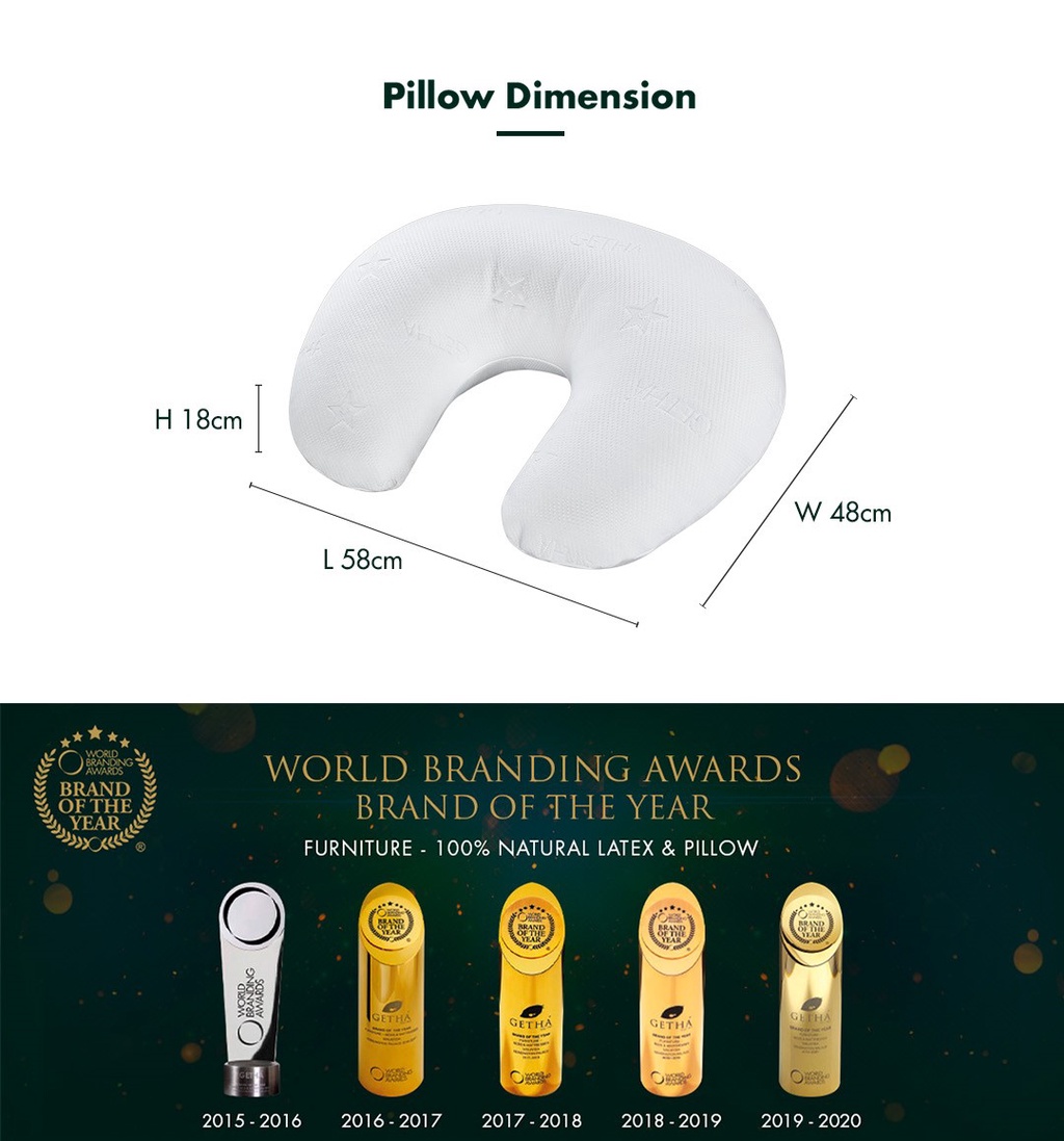 Getha Nursing Natural Latex Pillow (Newborn and above) Shopee Malaysia