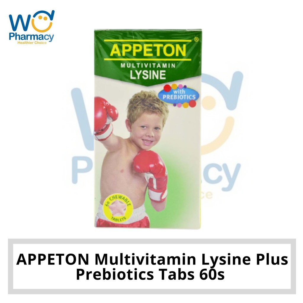 Appeton Multivitamin Lysine Plus Prebiotics Tabs 60s Shopee Malaysia