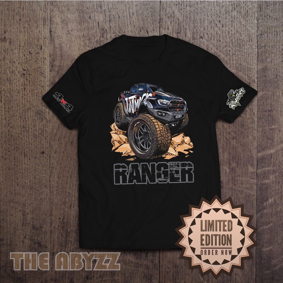Ford Ranger Raptor Tshirt Design Microfibre Off Road 4x4 Baju Tees ...