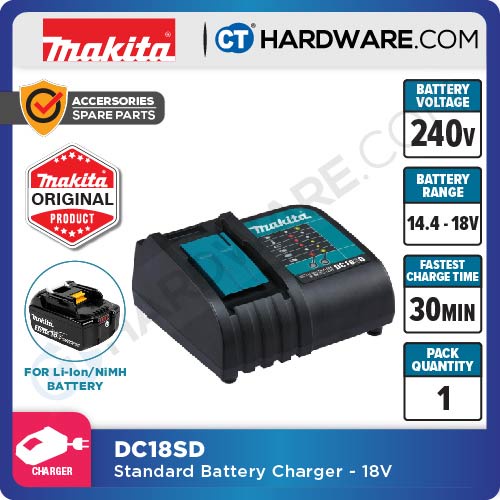 Makita DC18SD 7.2-18V Battery Charger
