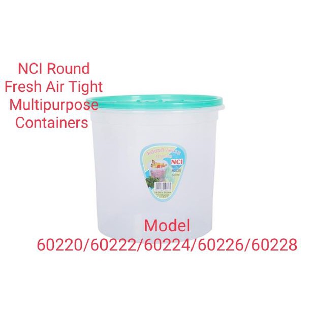 [NCI] 60226/60228 Round Fresh Air Tight Multipurpose Containers ...