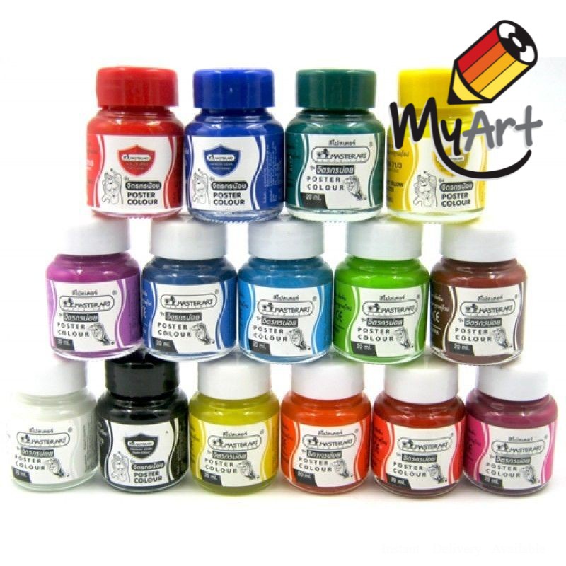 Myart Master Art Premium Grade Poster Colour 20ml | Shopee Malaysia