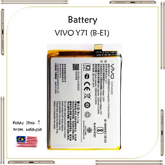 VIVO Y71 (B-E1) Original Battery | Shopee Malaysia