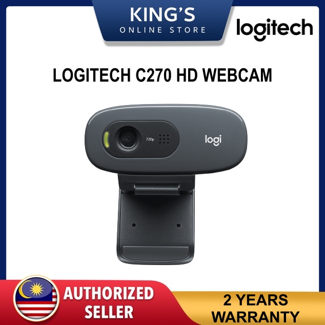 LOGITECH C270 Plug and play HD 720p video calling cam Shopee Malaysia