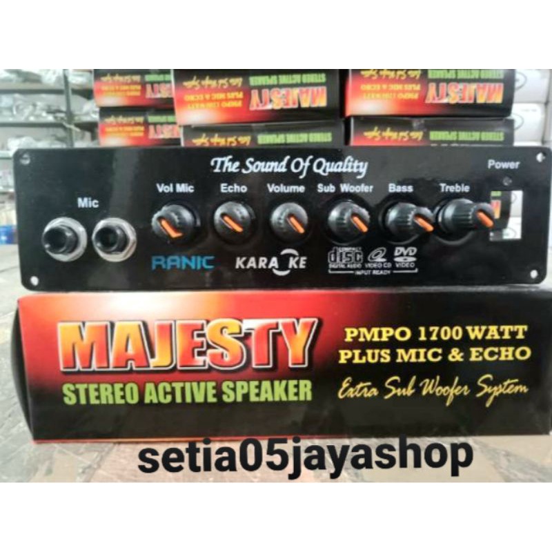 1700wat echo subwofer majesty Active power amplifier speaker mic Kit