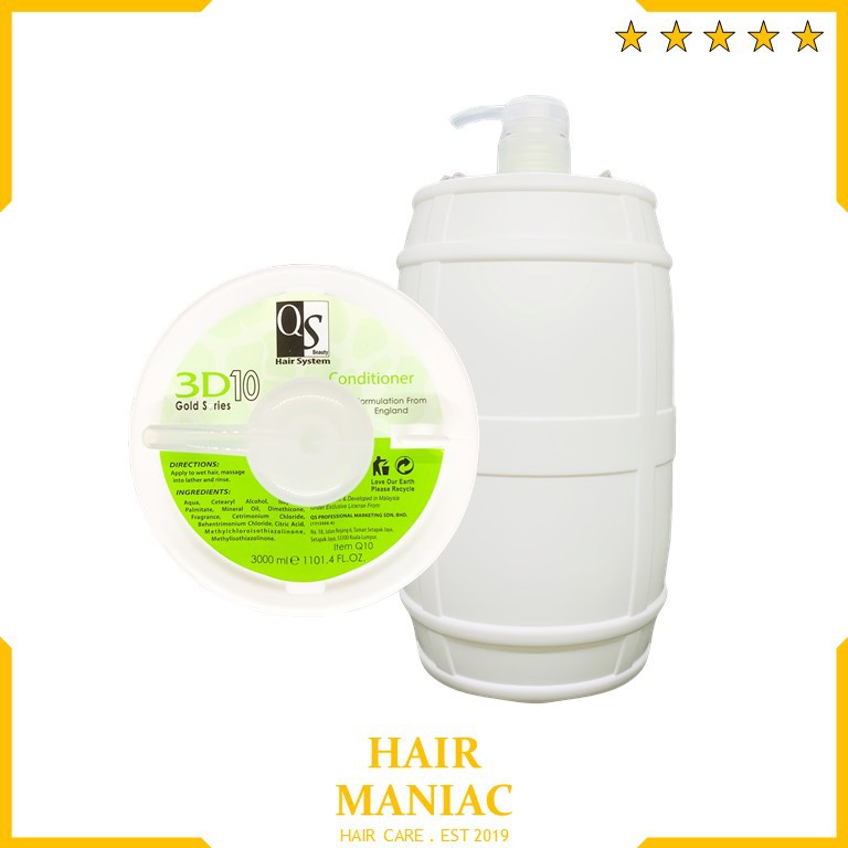 QS 3D10 Salon Gallon Hair Conditioner 3000ML Shopee Malaysia