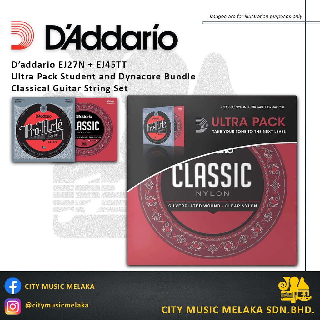 Normal Tension, Classic Nylon Student Classical Guitar Strings, EJ27N