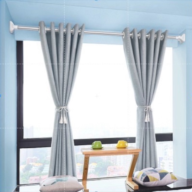 Non Punch Adjustable Stainless Steel Curtain Rod drying rack Adjust clothes spring Bar Shower