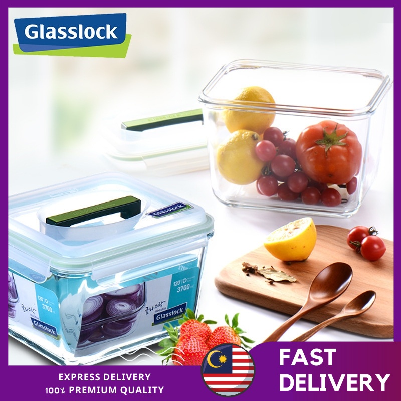 Glasslock Handy Food Container Airtight Food Container Kimchi Container With Handle Mhrb 180