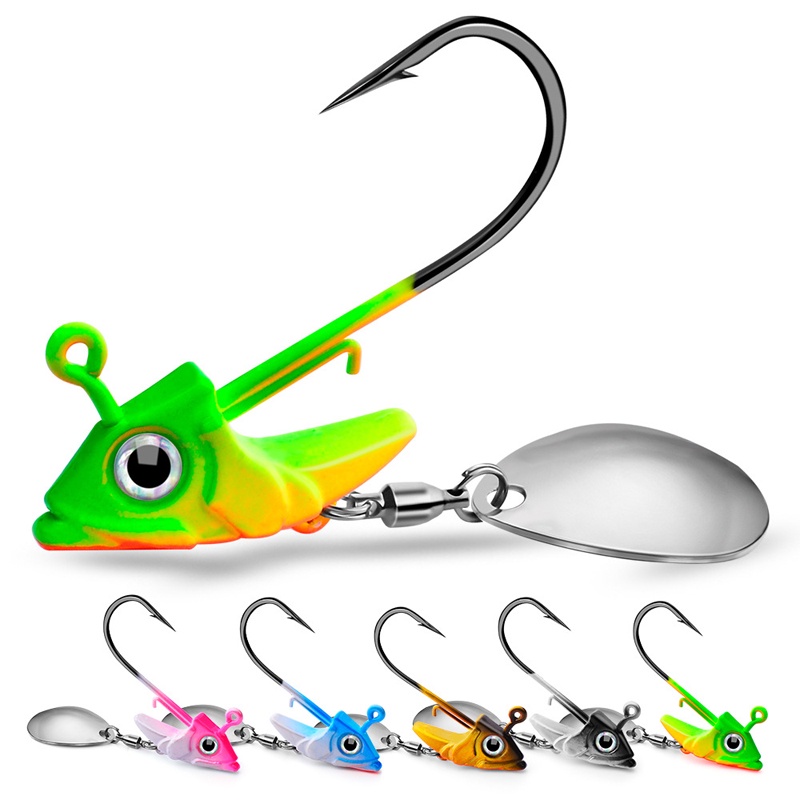 Luya fish hook lead head hook with hook fish head lead head hook soft ...