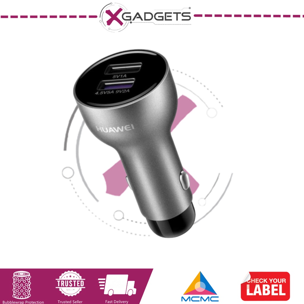 Huawei SuperCharge Car Charger / AP38 ORIGNAL (Malaysia Set) Shopee