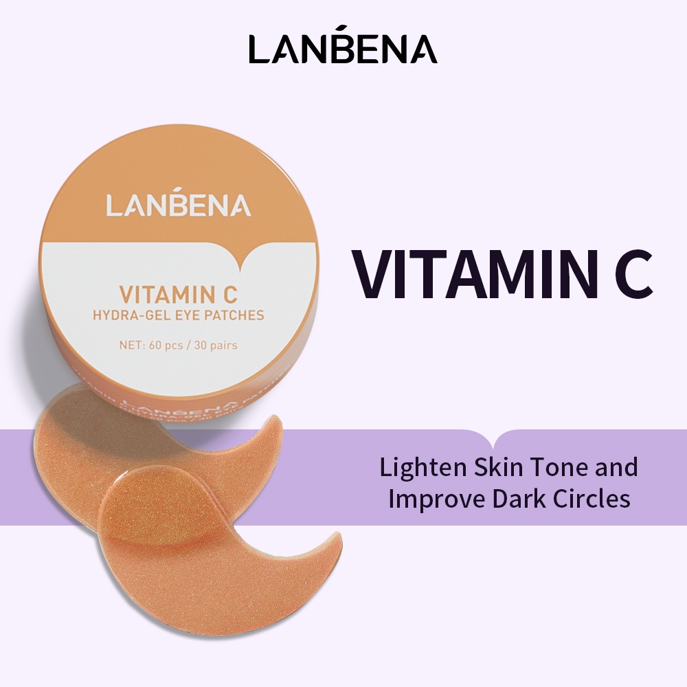 LANBENA Collagen Vitamin C Gel Eye Mask Patch Lighten Eye Skin VC