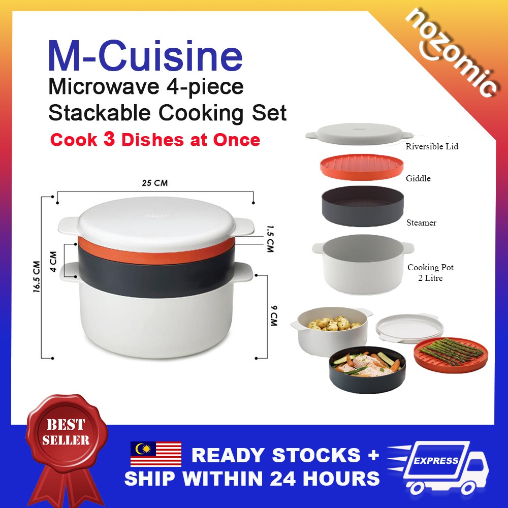  Joseph Joseph M-Cuisine Microwave 4-Piece Stackable