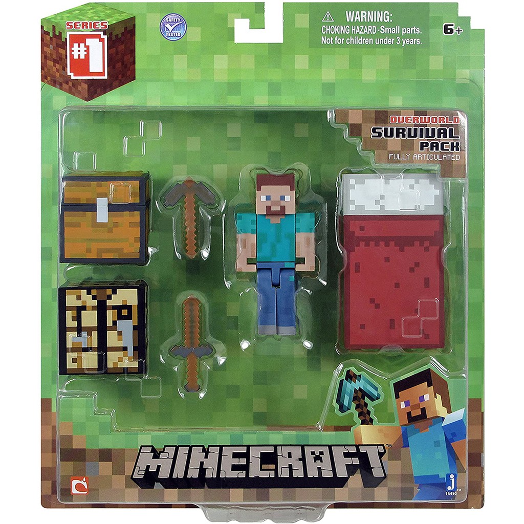 Kid Toy : Mojang Minecraft Overworld Series 1 ~ Minecraft Mini Fully ...