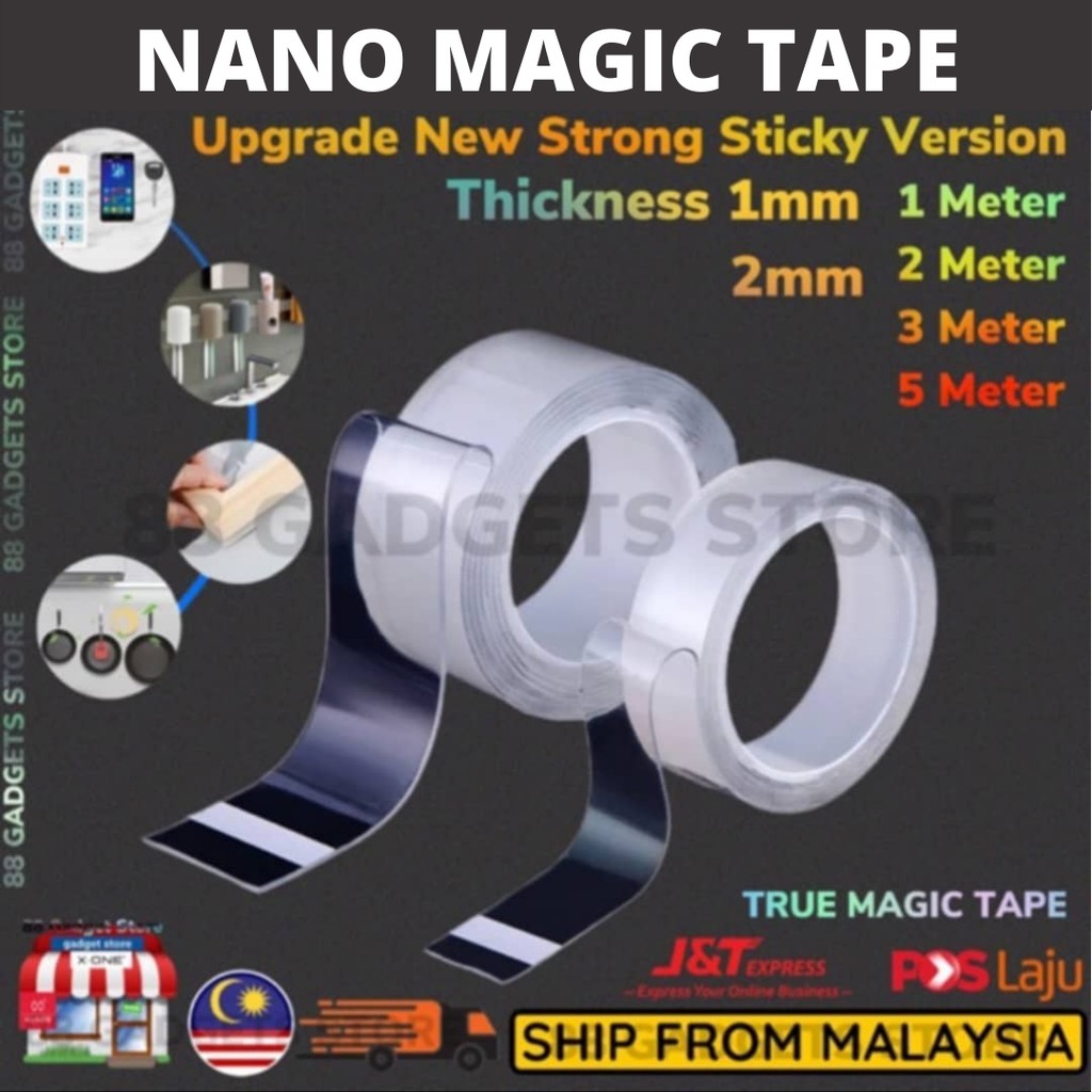 🔥NANO DOUBLESIDED TAPE🔥 Salotap Yang Kuat Boleh Diguna Semula