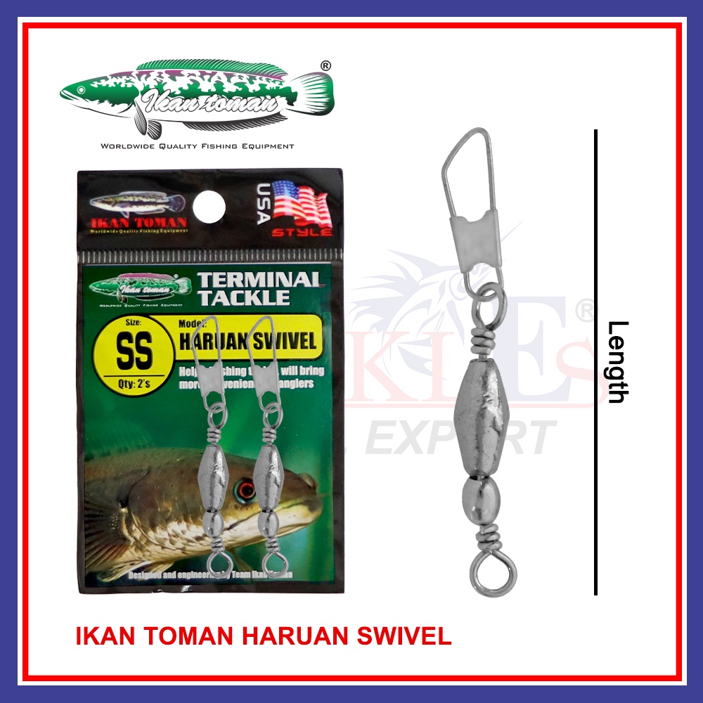 Ikan Toman Haruan Swivel Fishing Snap Swivel Accessories Fishing