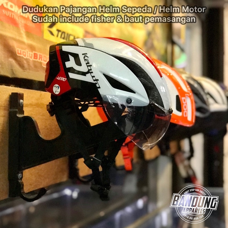 Bicycle Helmet Wall Display Stand KASK GIRO POC MET Motorcycle Helmet ...