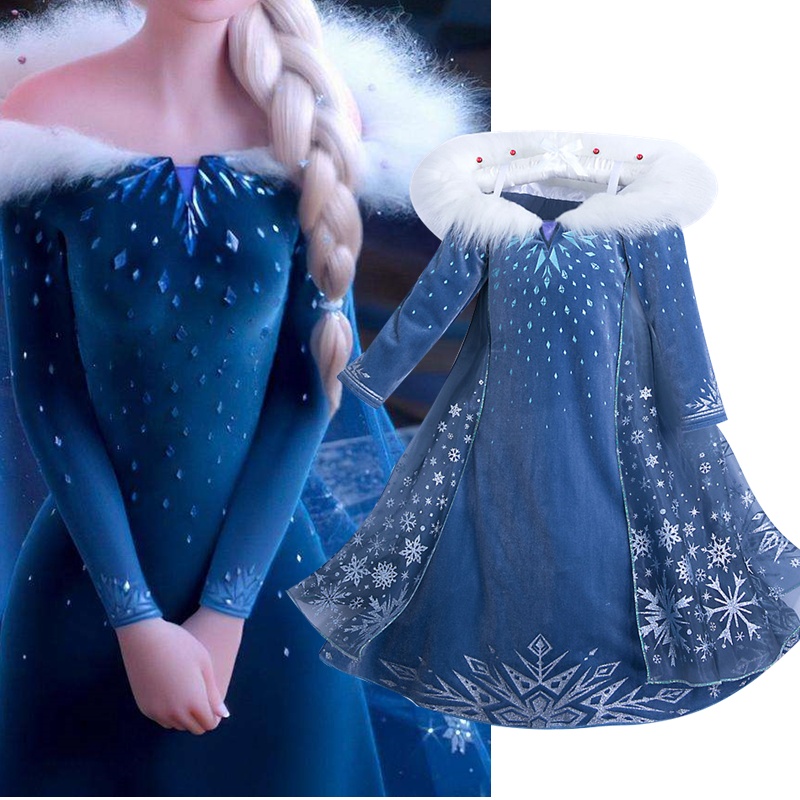 Elsa frozen fashion winter dress