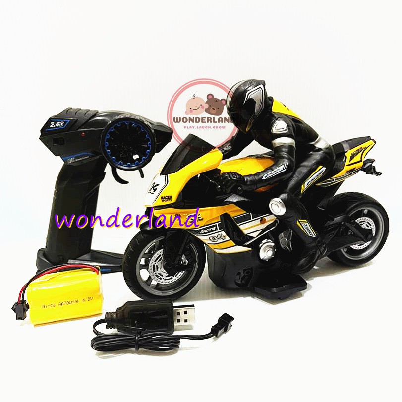 Motorcycle Remote Control 2.4GHz 110 High Speed RC Motorcycle Toy with