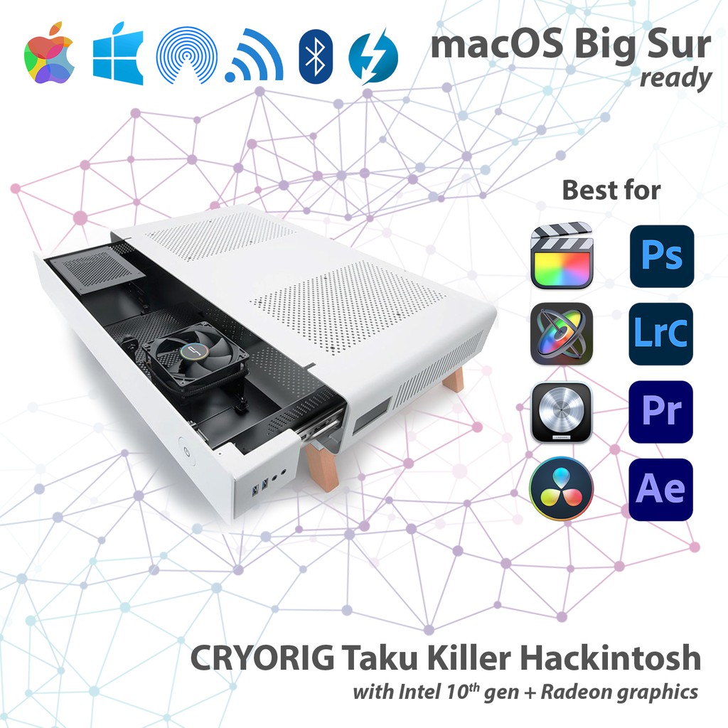 CRYORIG Taku Killer Hackintosh (Intel 13th gen + Radeon Graphics ...