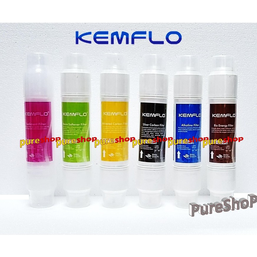 Kemflo 10" I Type Bio Energy Filter Water Purifier Dispenser