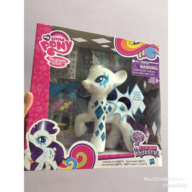 NEW READY STOCK Hasbro My Little Pony MLP Cutie Magic Glamour Glow Rarity Shopee Malaysia