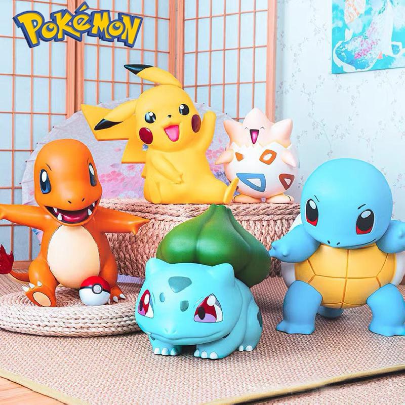 Pokemon Pikachu Bulbasaur Mewtwo Big Size 40cm 1 1 Statue Action Figure Kawaii Anime Figuras Collections Doll Model Gift Toys