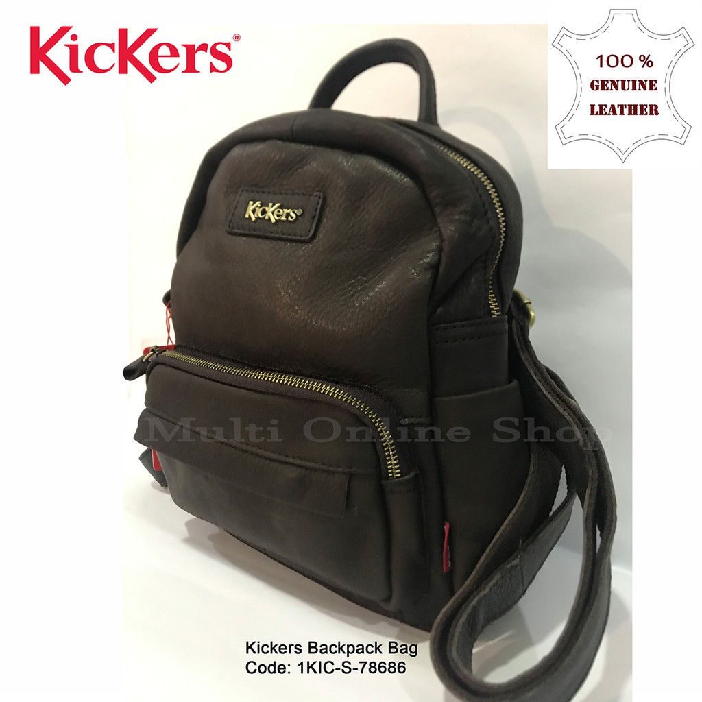 Kickers leather clearance backpack