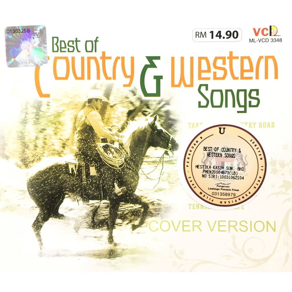 English Karaoke The Best Country & Western Songs (VCD) (COVER VERSION