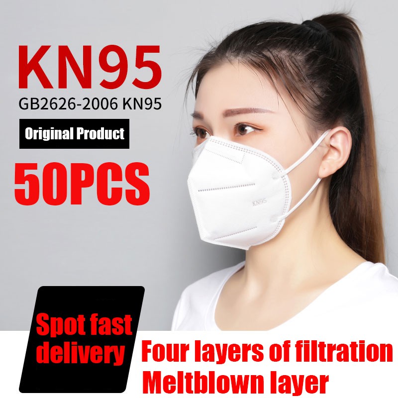 [READY STOCK] 50PCS KN95 Face Mask 5ply Protection KN95 Mask Washable