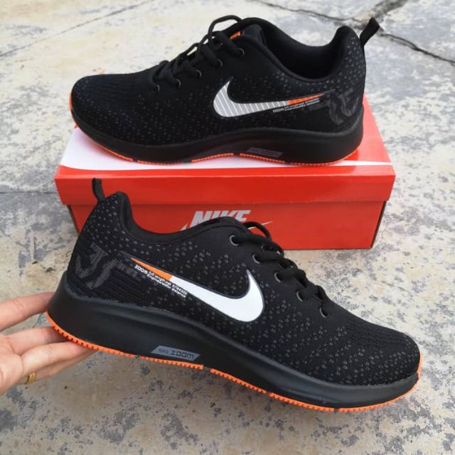 Nike zoom orange and black sale