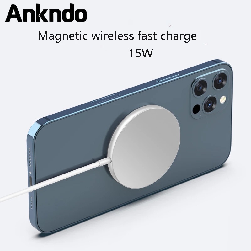 15W Magnetic Wireless Charger Fast Macsafe Mag Charging Pad for iP 13 ...