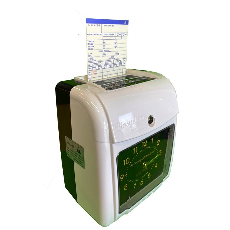 BIOSYSTEM Punch Card Machine Analog Display Time Recorder Shopee Malaysia