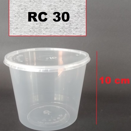 (Ready Stock) MS 30 745ml Round Container With Lid(50sets±)30oz ...