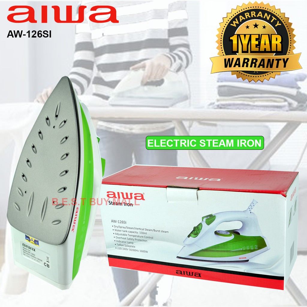 AIWA STEAM IRON 1600W Home Appliances Irons Kedah, Malaysia, Jitra Home  Appliances, Kitchen Appliances