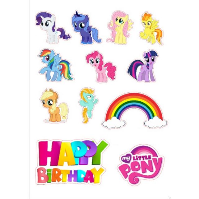 My Little Pony Topper Cake Deco 