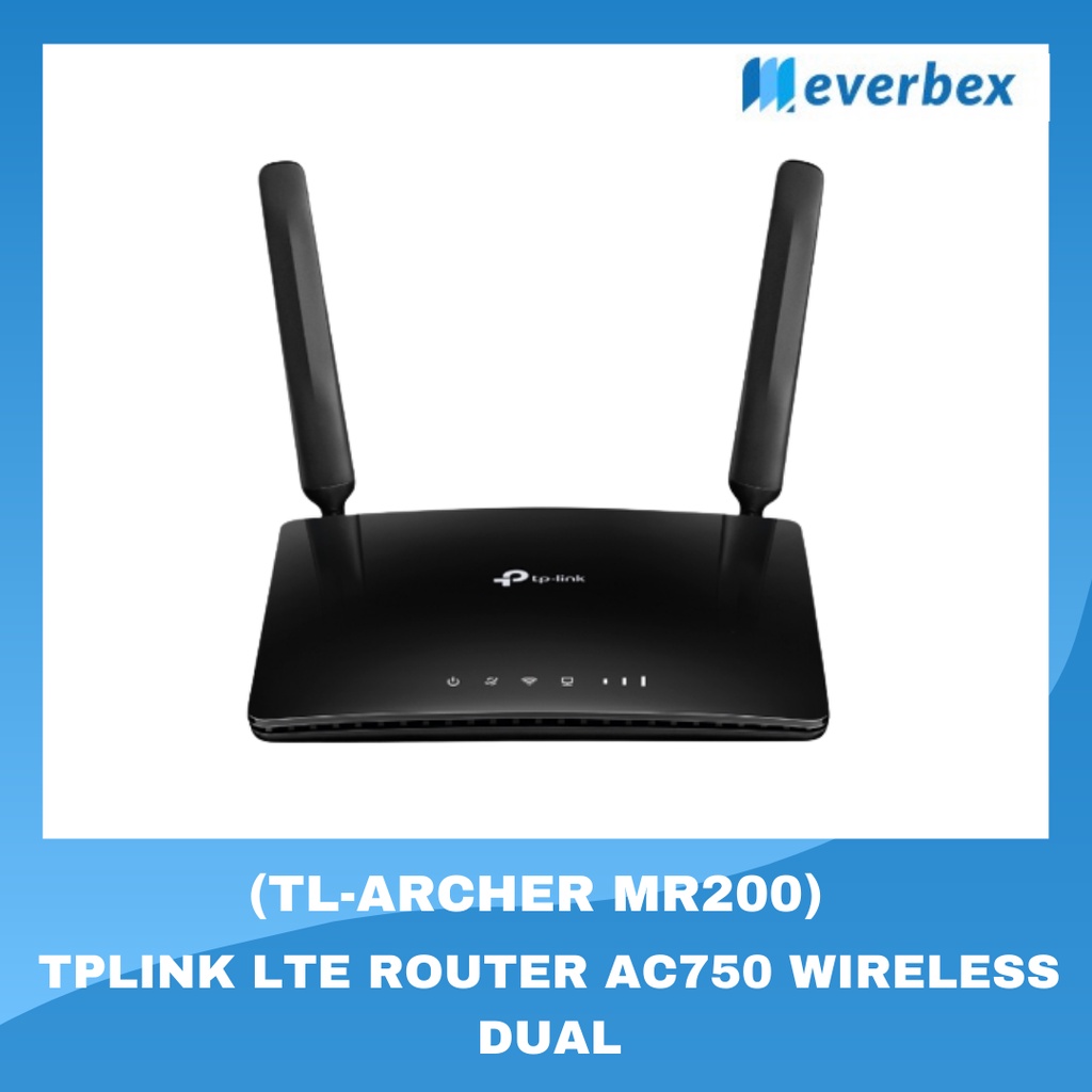 TPLINK LTE ROUTER AC750 WIRELESS DUAL (TL-ARCHER MR200) | Shopee Malaysia