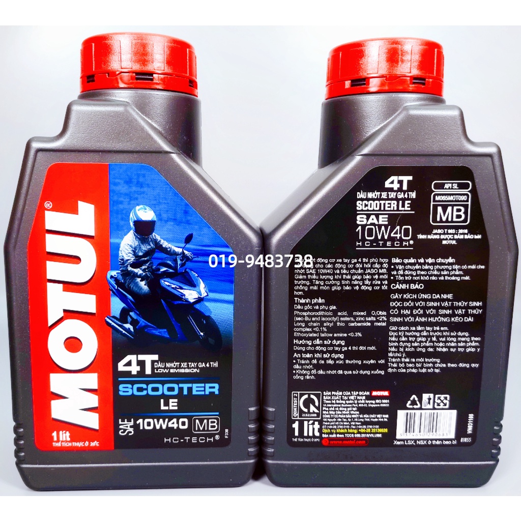MOTUL Engine Oil 2T 4T Scooter 510 710 SAE 10W40 5W40 100 Fully Semi