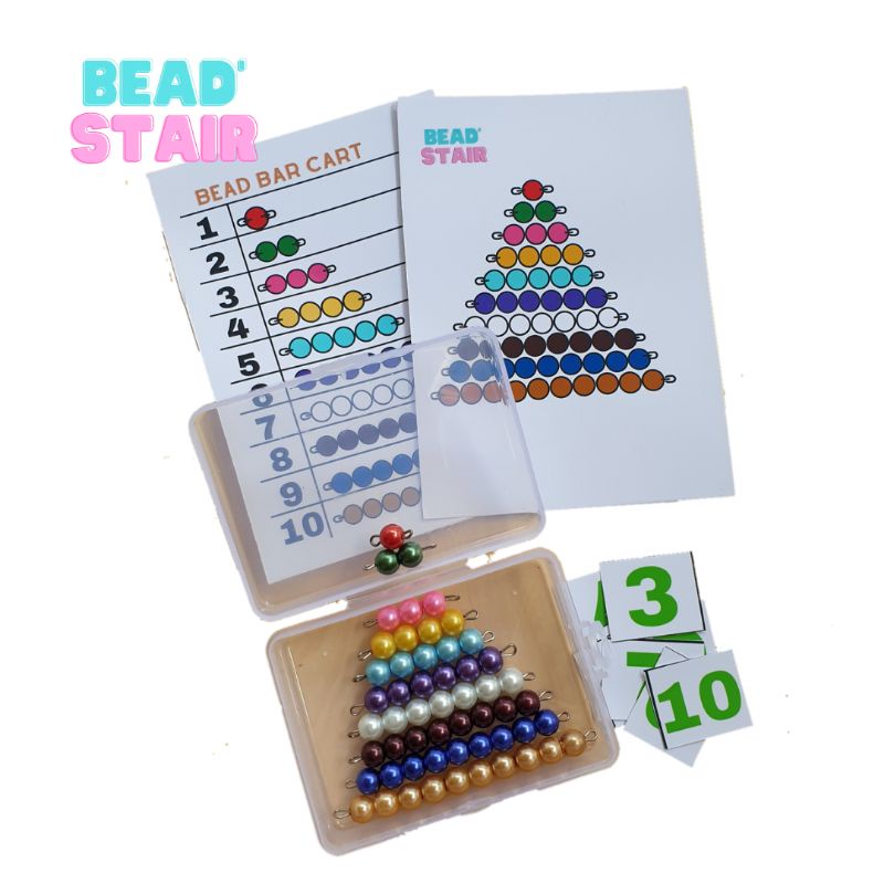 [Import] Edutoys SHORT BEAD STAIR SHORT BEAD Ladder montessori sensory ...