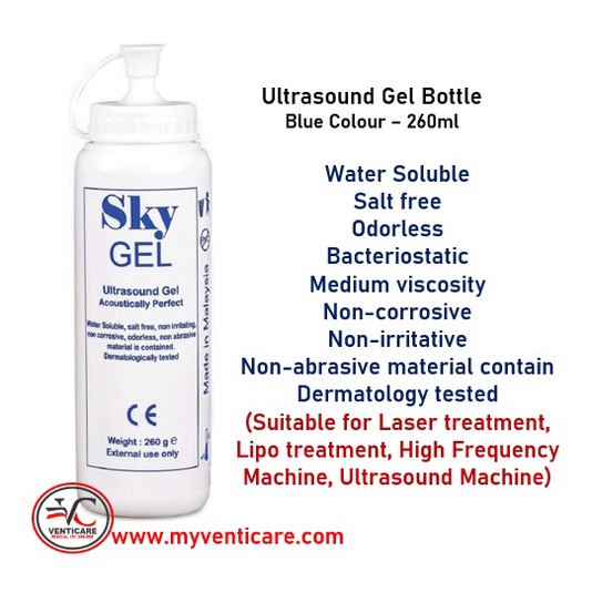 ULTRASOUND GEL 260ML /BTL BLUE COLOUR OR CLEAR COLOUR Shopee Malaysia