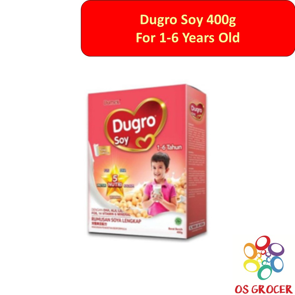 🎈RM26.00🎈 After Coin Cashback Dugro Soy For 1-6 Years 400g | Shopee ...