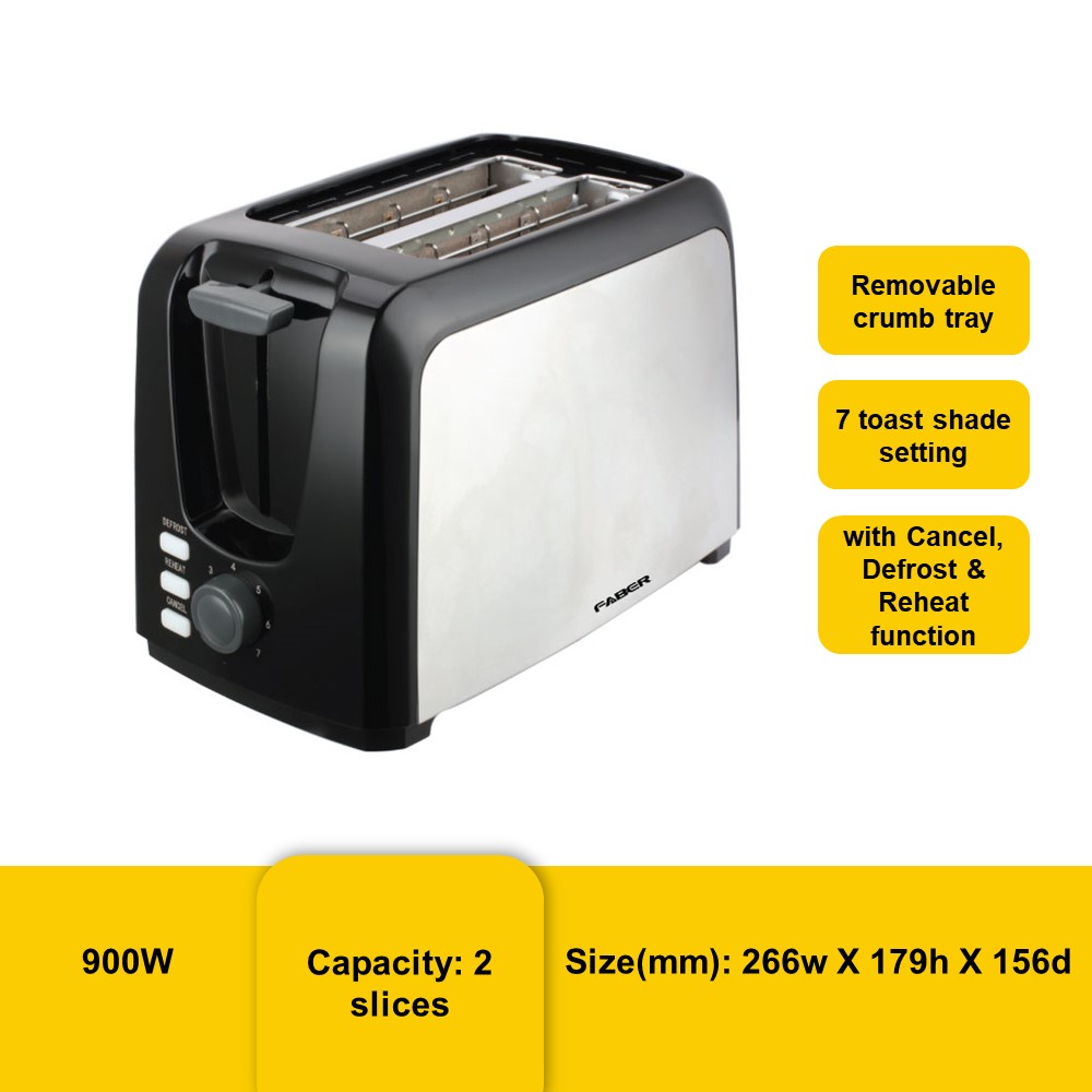 FABER FBRFT206SS TOASTER (2 SLICE) Shopee Malaysia