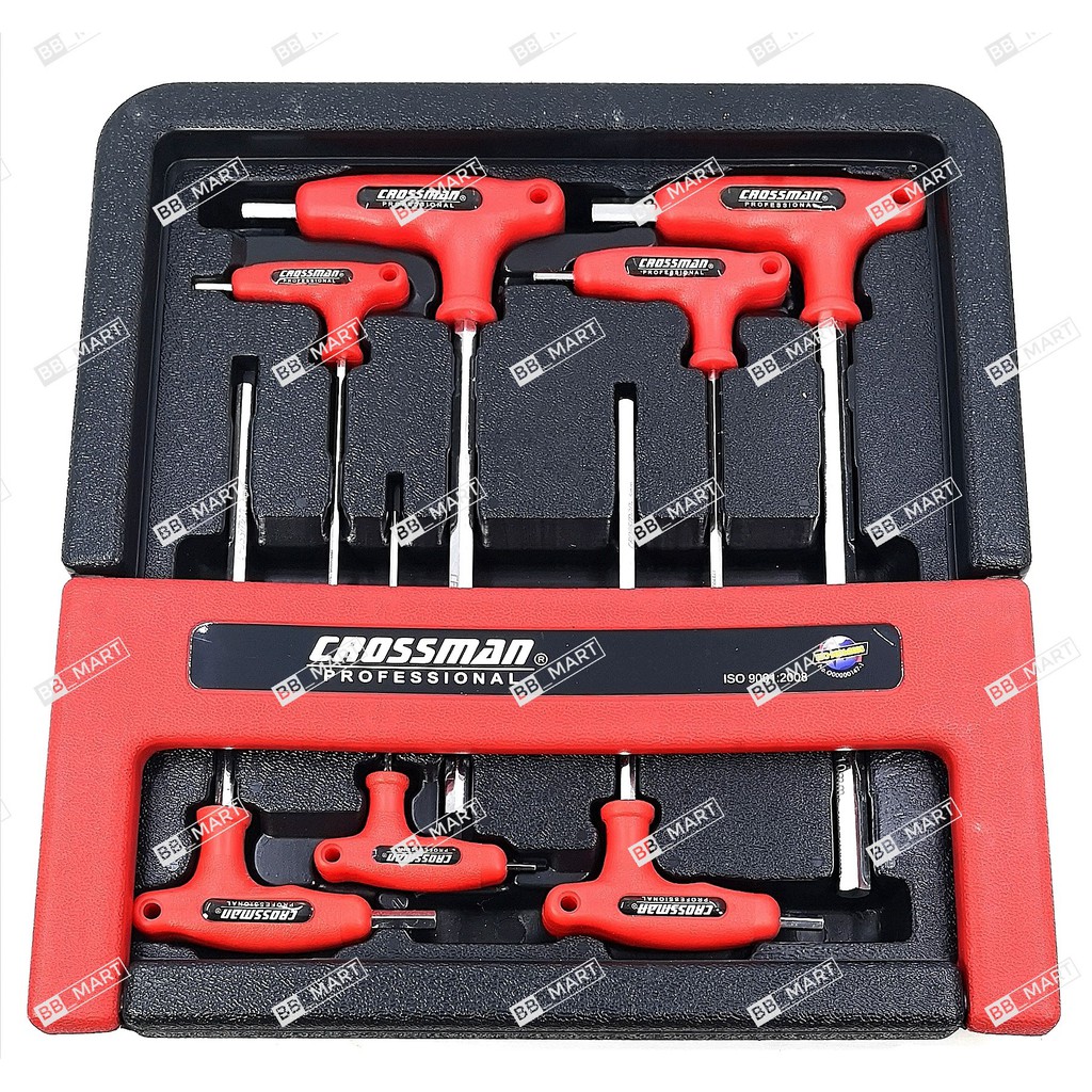 Crossman T-Handle hex key set 7pc / key L set / Wrench L Handle T key L ...