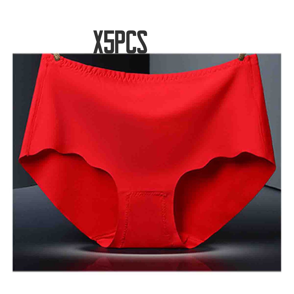 PLUS SIZE SEAMLESS ICE SILK PANTIES UNDERWEAR WOMEN LINGERIE SELUAR